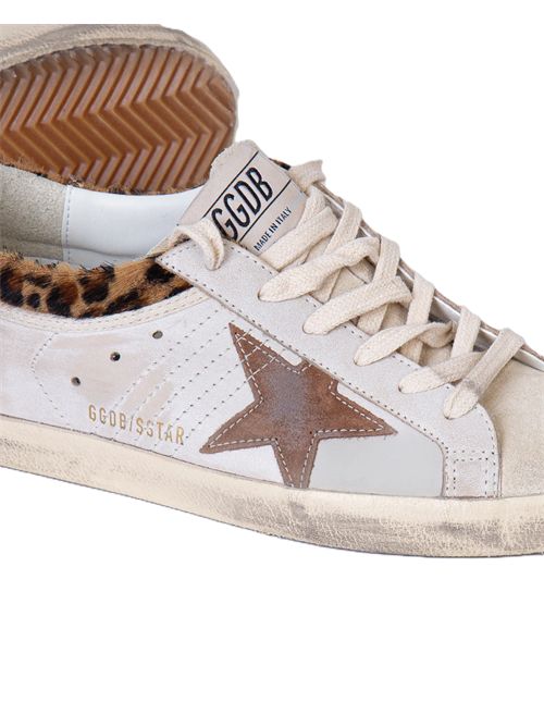 Sneakers Super Star white beige horsy leo Golden Goose | GWF01042.F008167.83260WHITE/BEIGE/SEEDPEARL/BEIGE